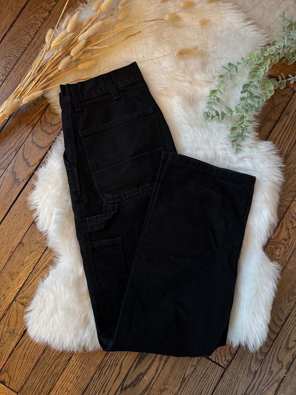Miniature : Jeans carhartt noir en très bon état w29 l32 taille 40cm longueur 108cm