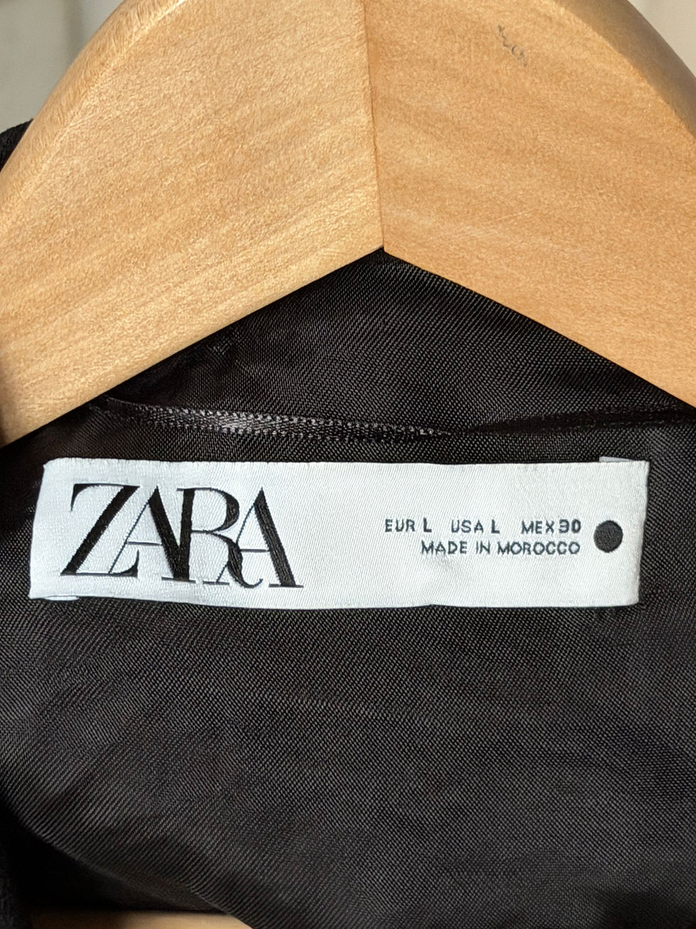 Miniature : Veste sans manches avec ceinture Zara taille l en très bon état couleur noir 