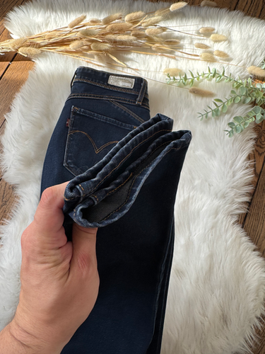 Fermeture éclair Friperie Jean Levis Jeans Levis Bleu Skinny W27