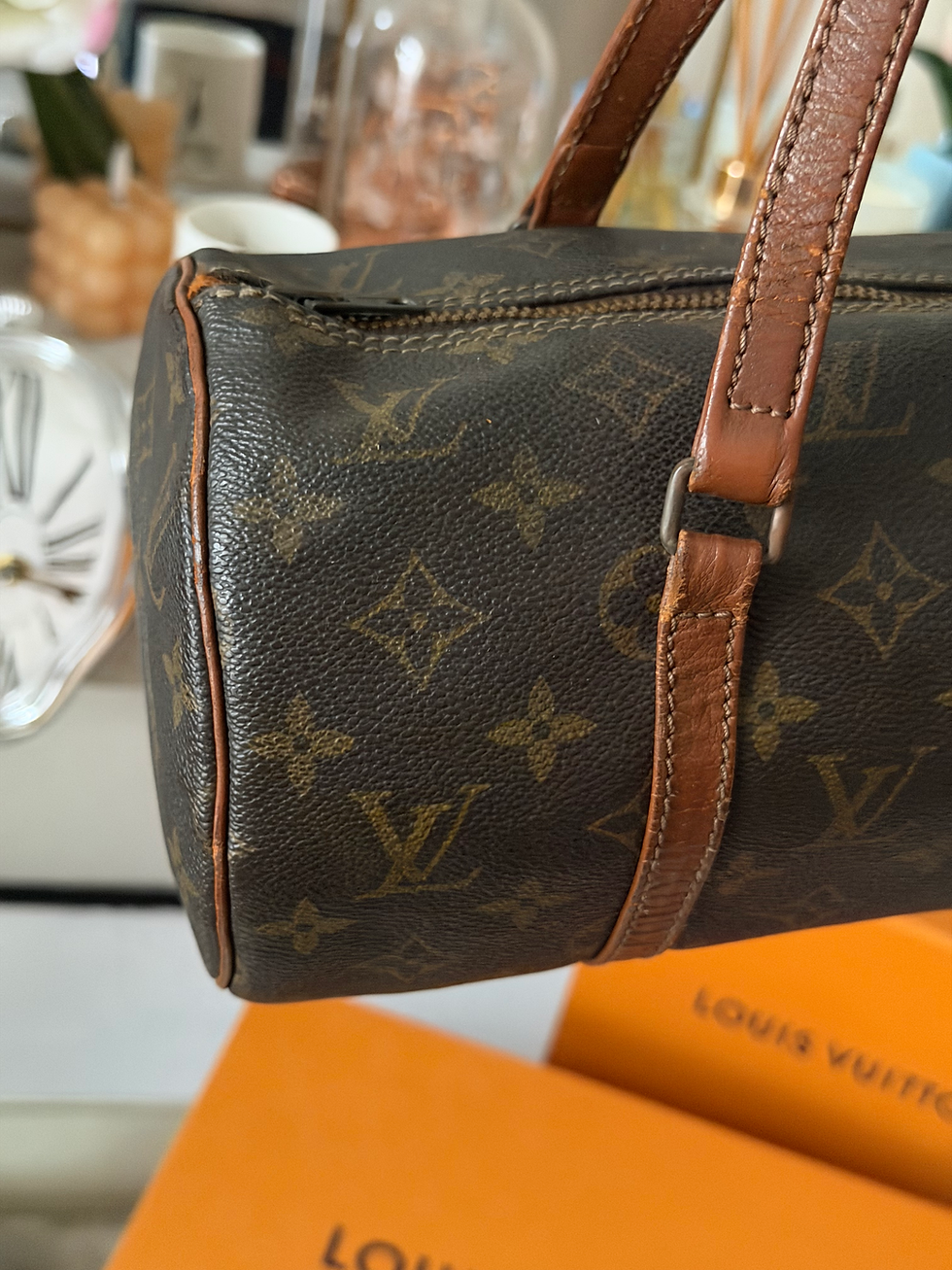 Miniature : Louis Vuitton Papillon 30 vintage – février 1984 – avec mini pochette assortie
