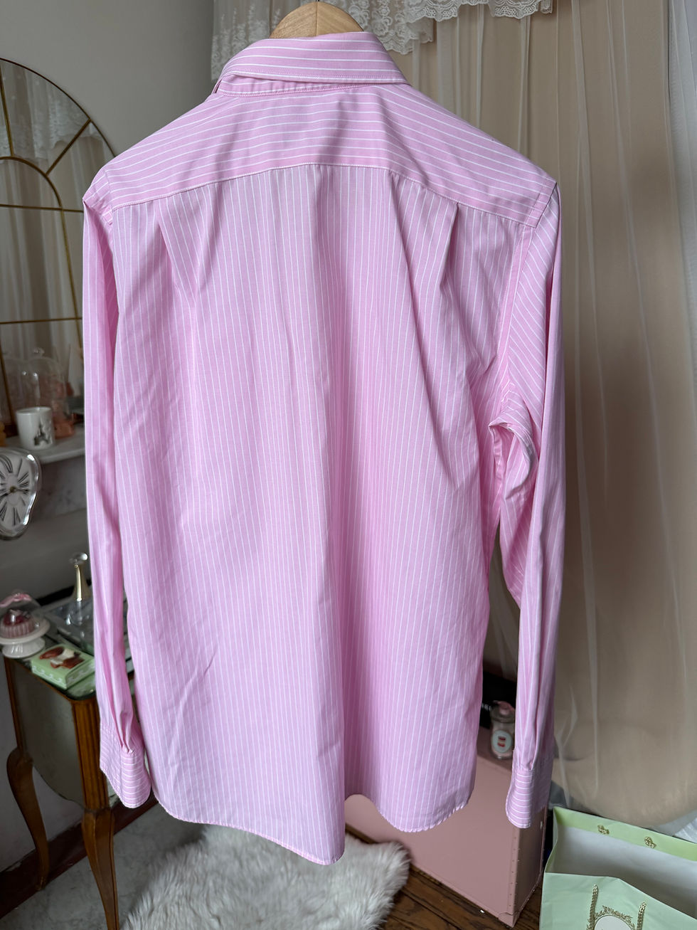 Miniature : Chemise Lauren Ralph Lauren taille l rose à rayure en bon état