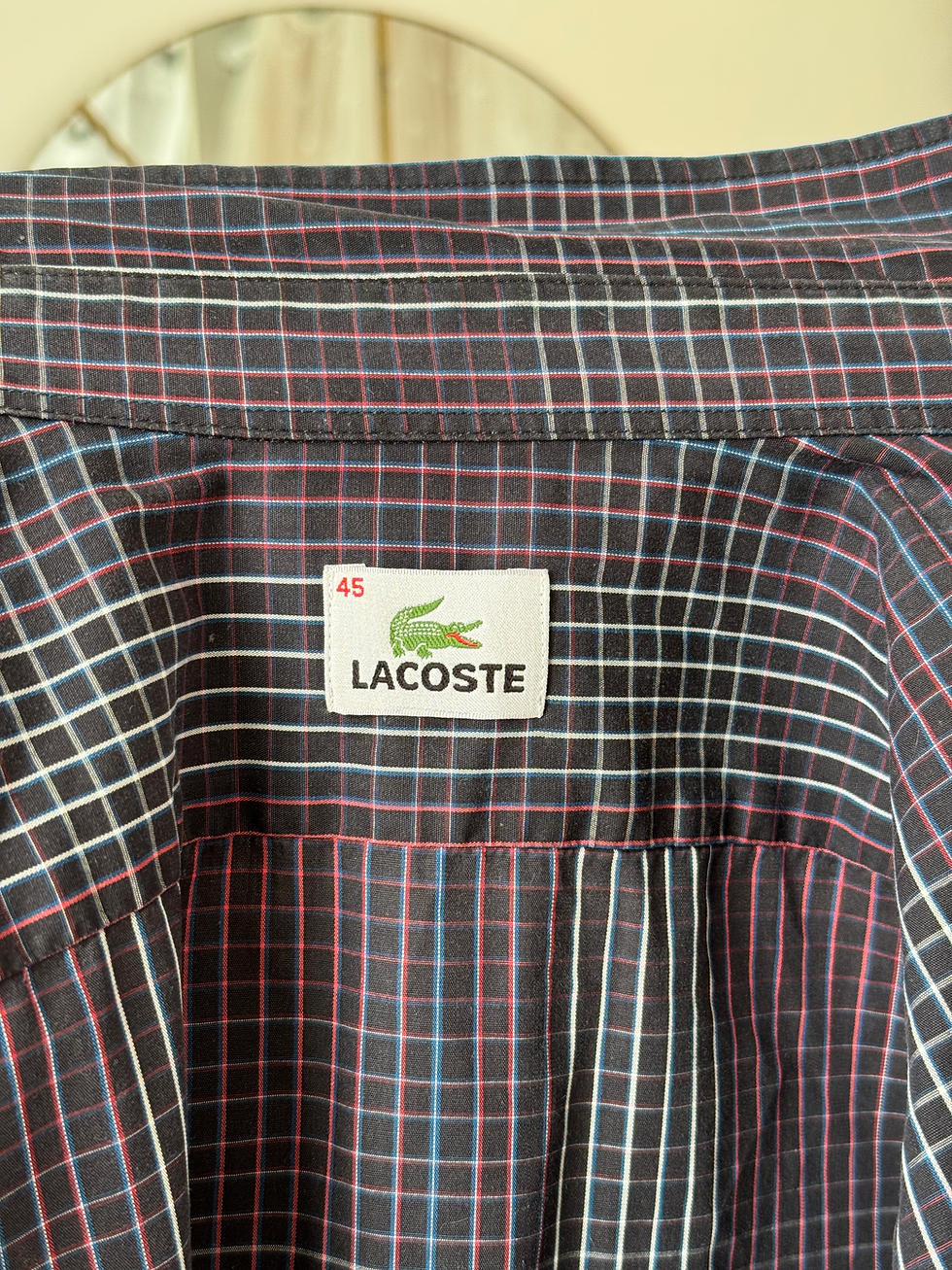 Miniature : Chemise Lacoste taille xl noir à carreaux en très bon état 