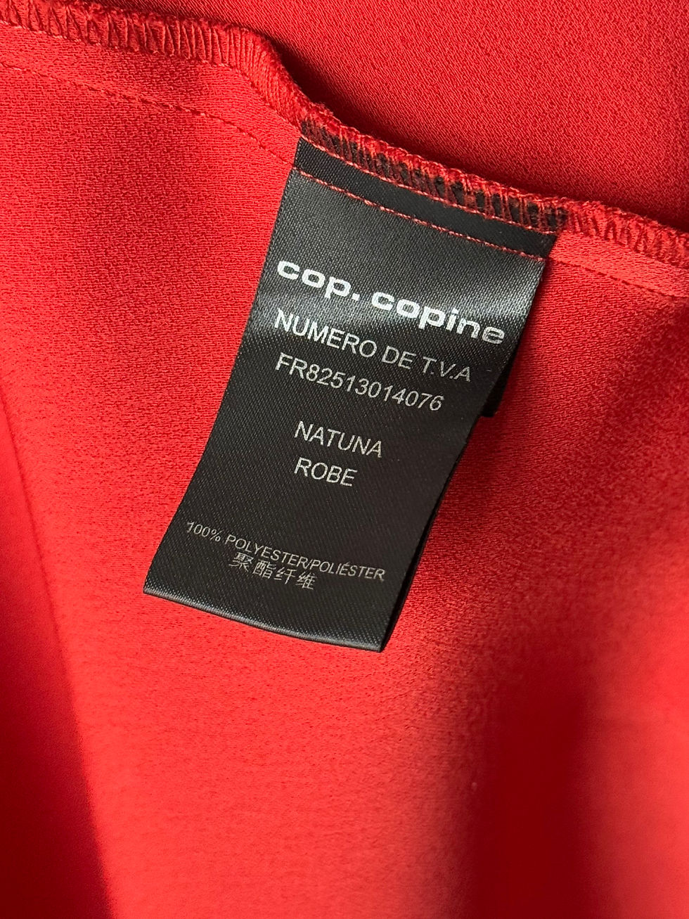 Miniature : Robe cop copine bordeaux taille 38 en très bon état 