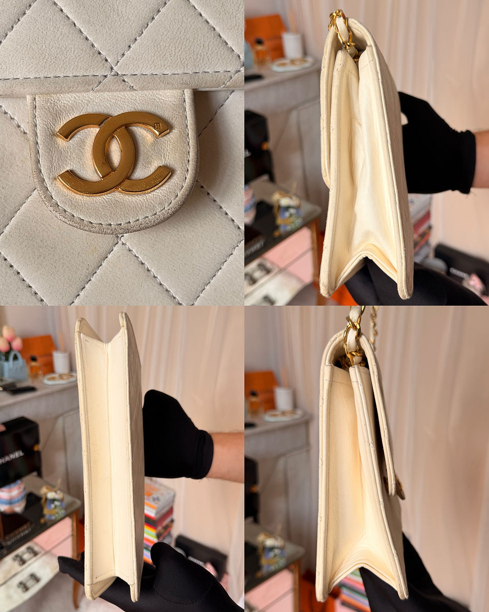 Miniature : Chanel Timeless Vintage Blanc | Authentique | Carte + Boîte | Made in France