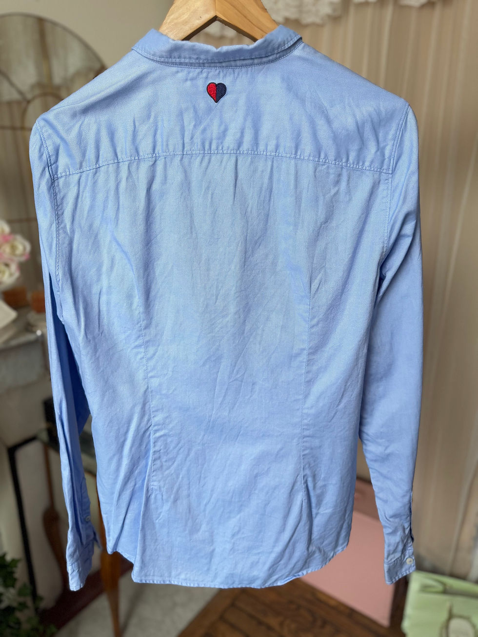 Miniature : Chemise tommy Hilfiger taille l/ 12 bleu en coton en très bon état 
