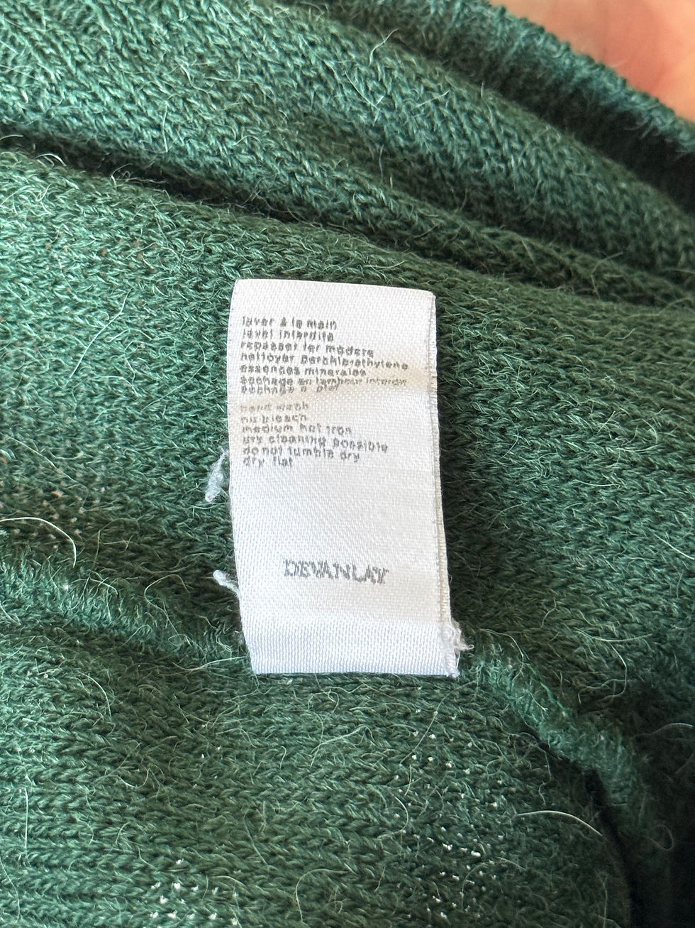Miniature : Pull hiver Lacoste taille xxl en laine alpaga et acrylique couleur vert
