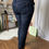 Miniature : Jeans high taille basse en bon état bleu taille 38 taille 40 cm longueur 90 cm