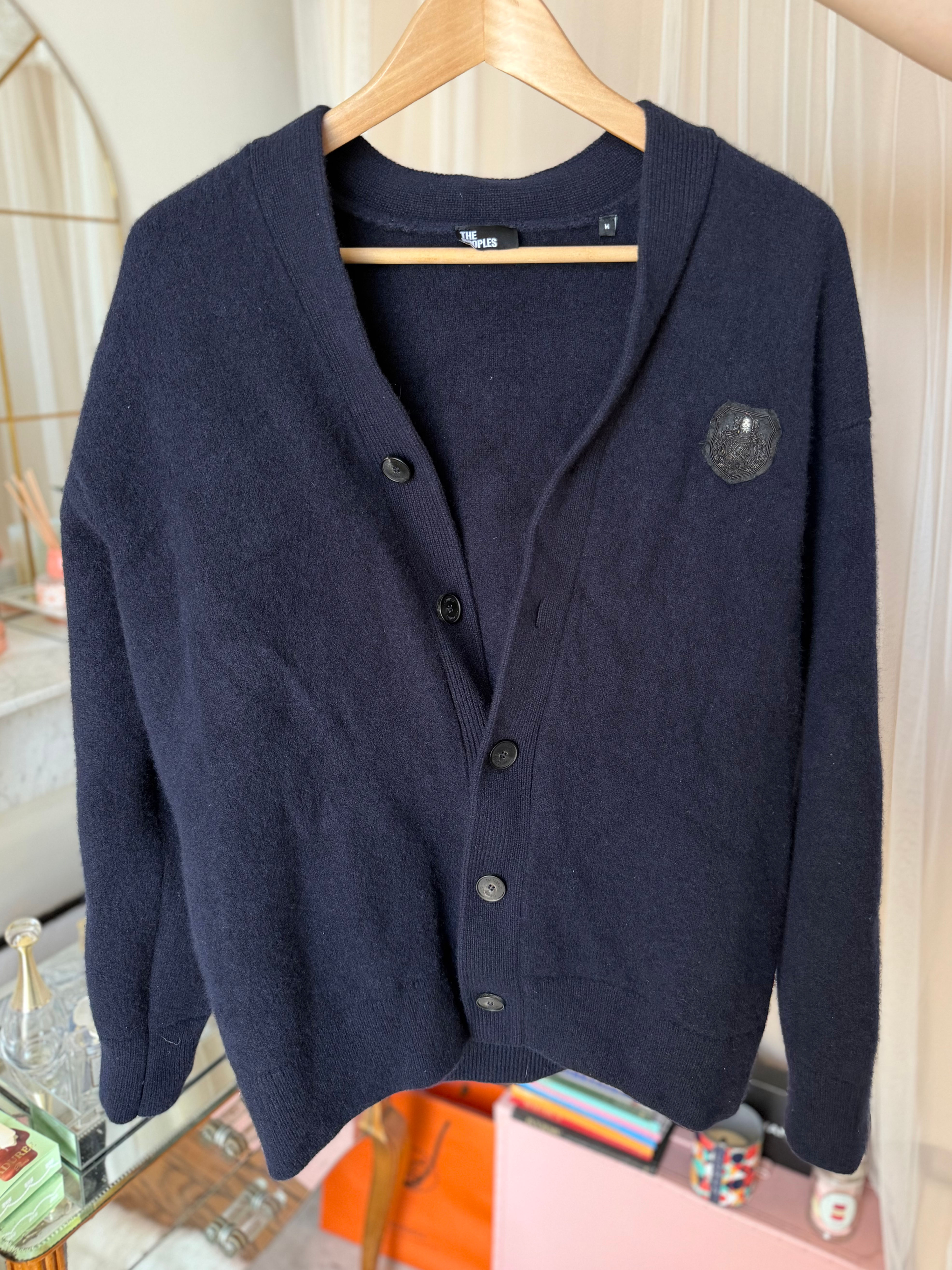 Cardigan taille m bleu marine the kooples en très bon état 