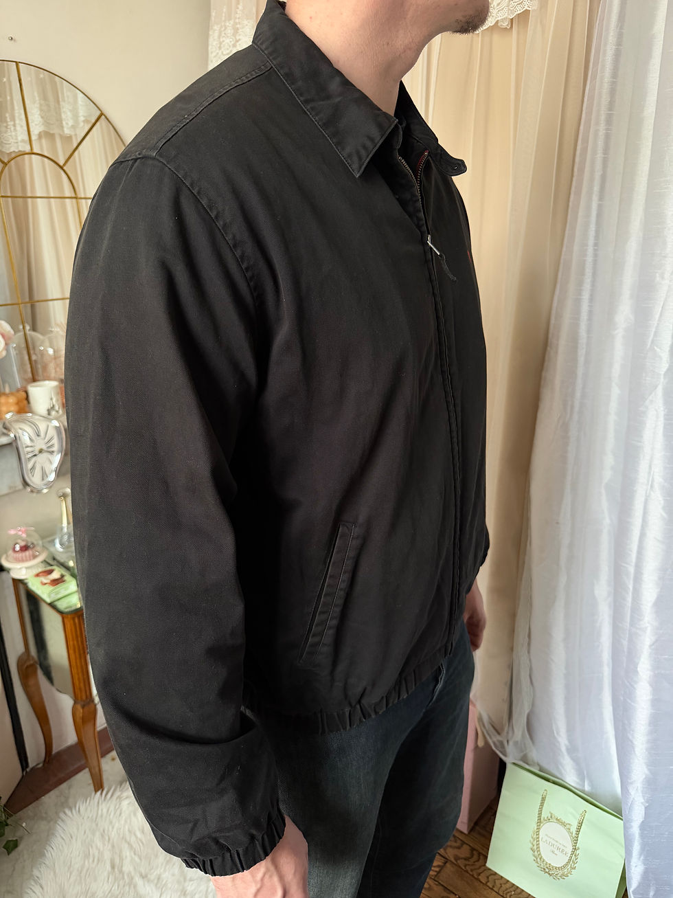 Miniature : Manteau Ralph Lauren noir en très bon état taille l 