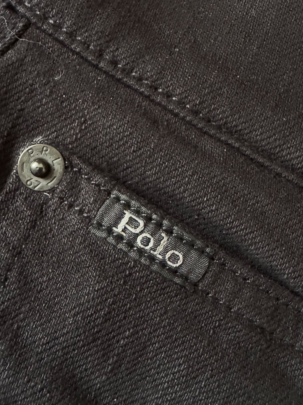 Miniature : Jeans polo Ralph Lauren noir en très bon état w34l34 taille 46 cm longueur 116cm