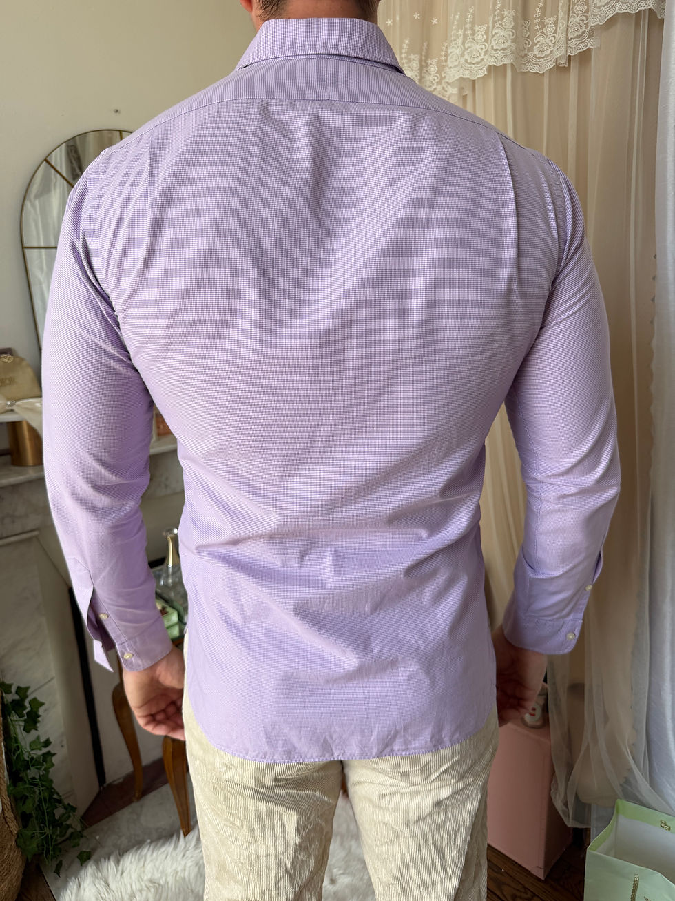 Miniature : Chemise Ralph Lauren rose taille L en très bon état en coton Chemise