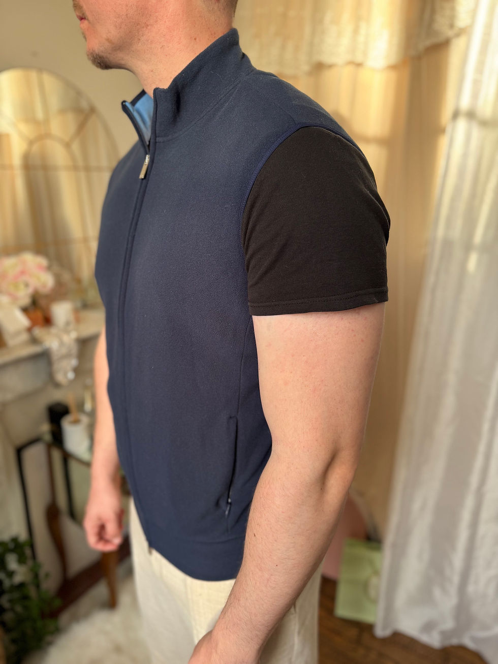 Miniature : Veste sans manches Ralph Lauren golf bleu en très bon état taille l 