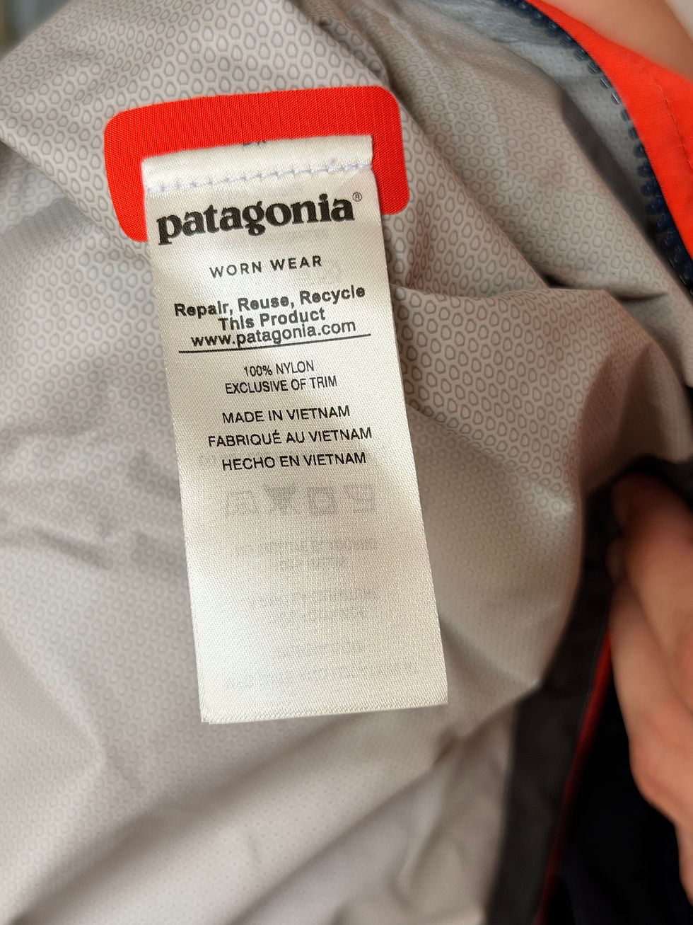 Miniature : Veste coupe vent patagonia bleu et orange en très bon état taille L 
