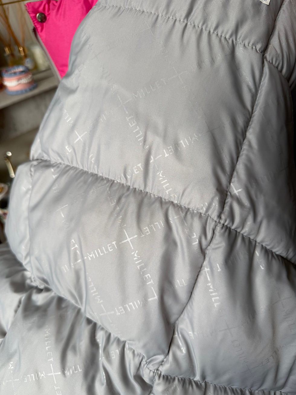 Miniature : Manteau millet made in France taille xl gris bleu et rose en très bon état 