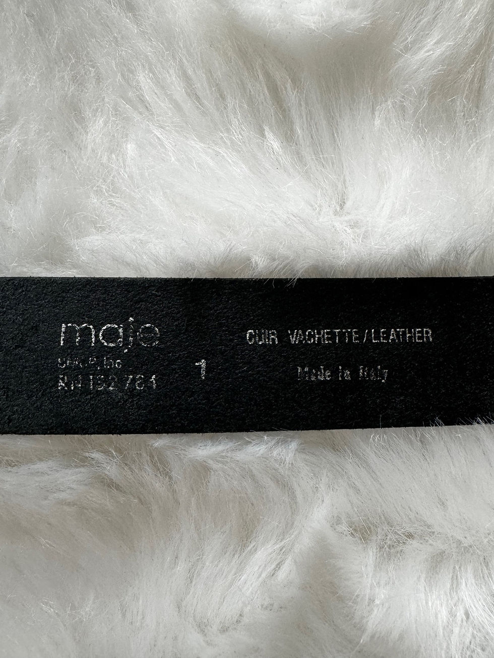 Miniature : Ceinture maje en cuir de vachette, taille un en très bon état, couleur no