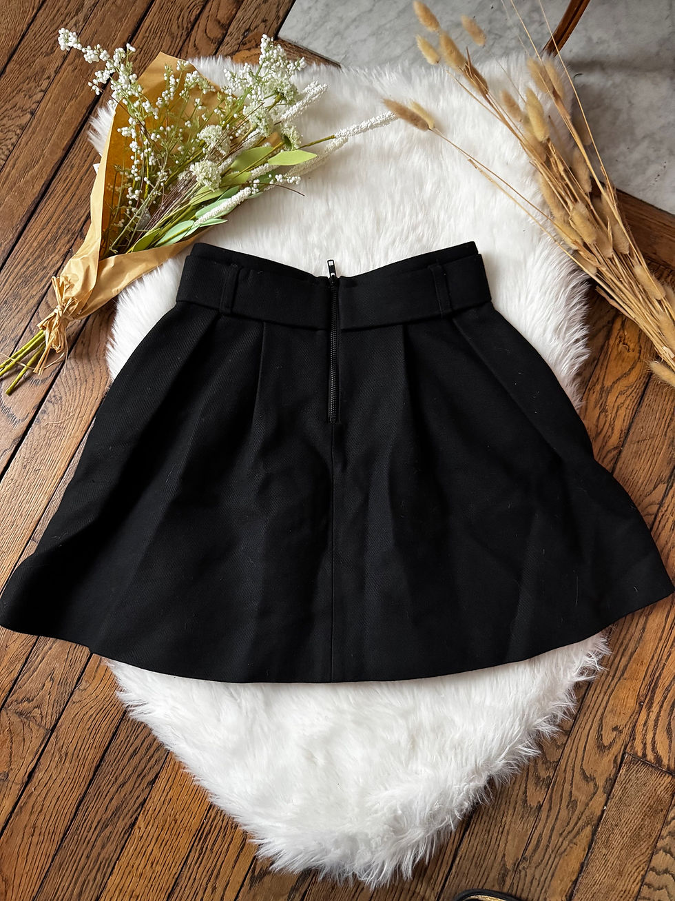 Miniature : Mini jupe The kooples taille 36 noir en très bon état taille 34 cm 