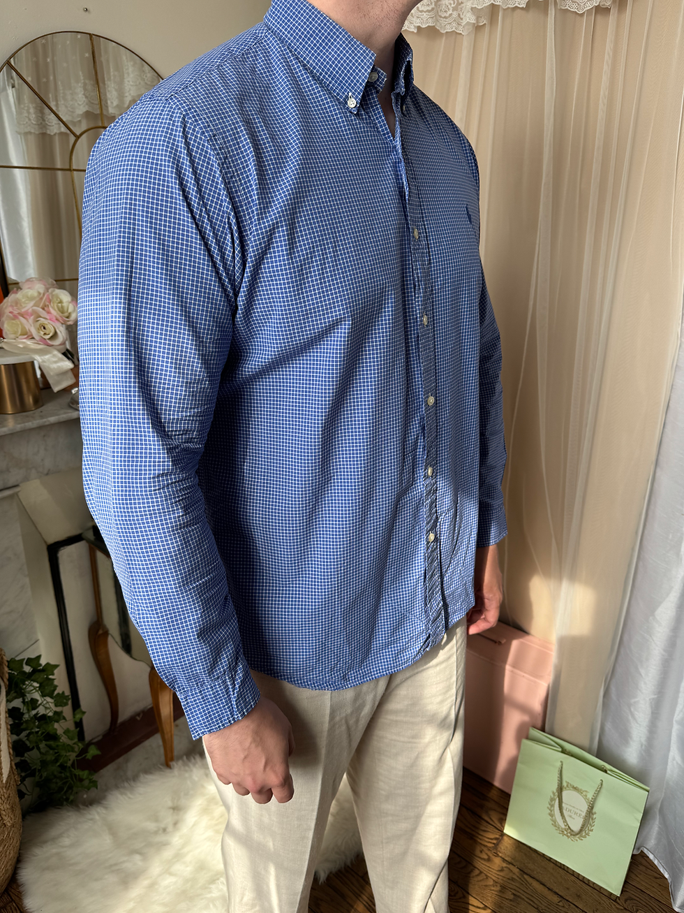 Miniature : chemise Ralph Lauren bleu à carreau en très bon etat 