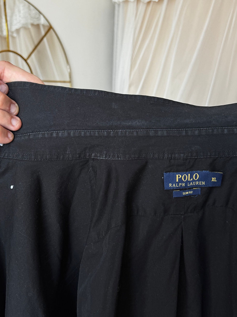 Miniature : Chemise Ralph Lauren taille xl noir en très bon état en coton