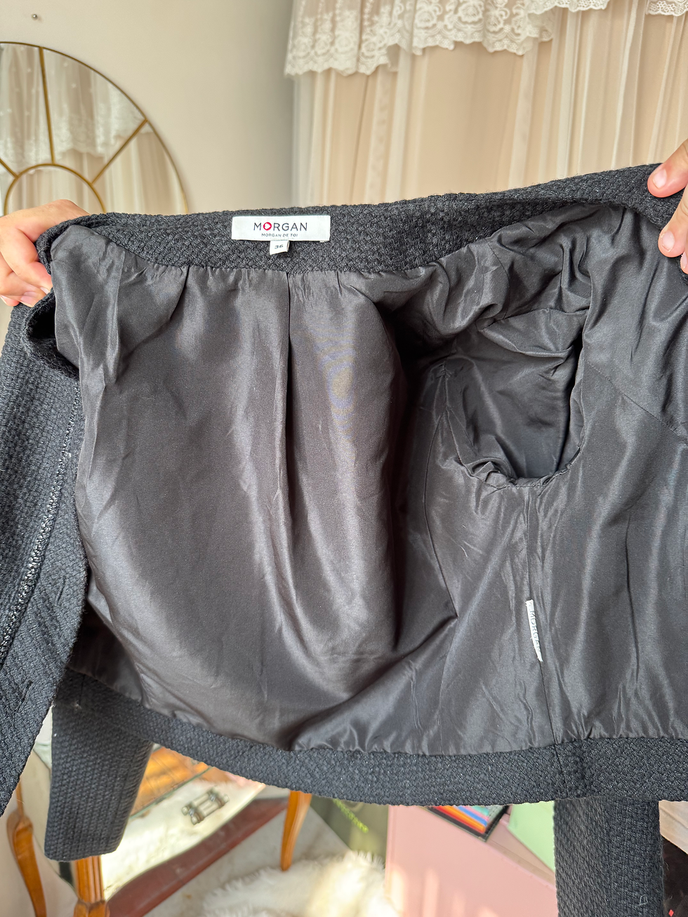 Miniature : Veste blazer Morgan taille 36 en noir en très bon état 