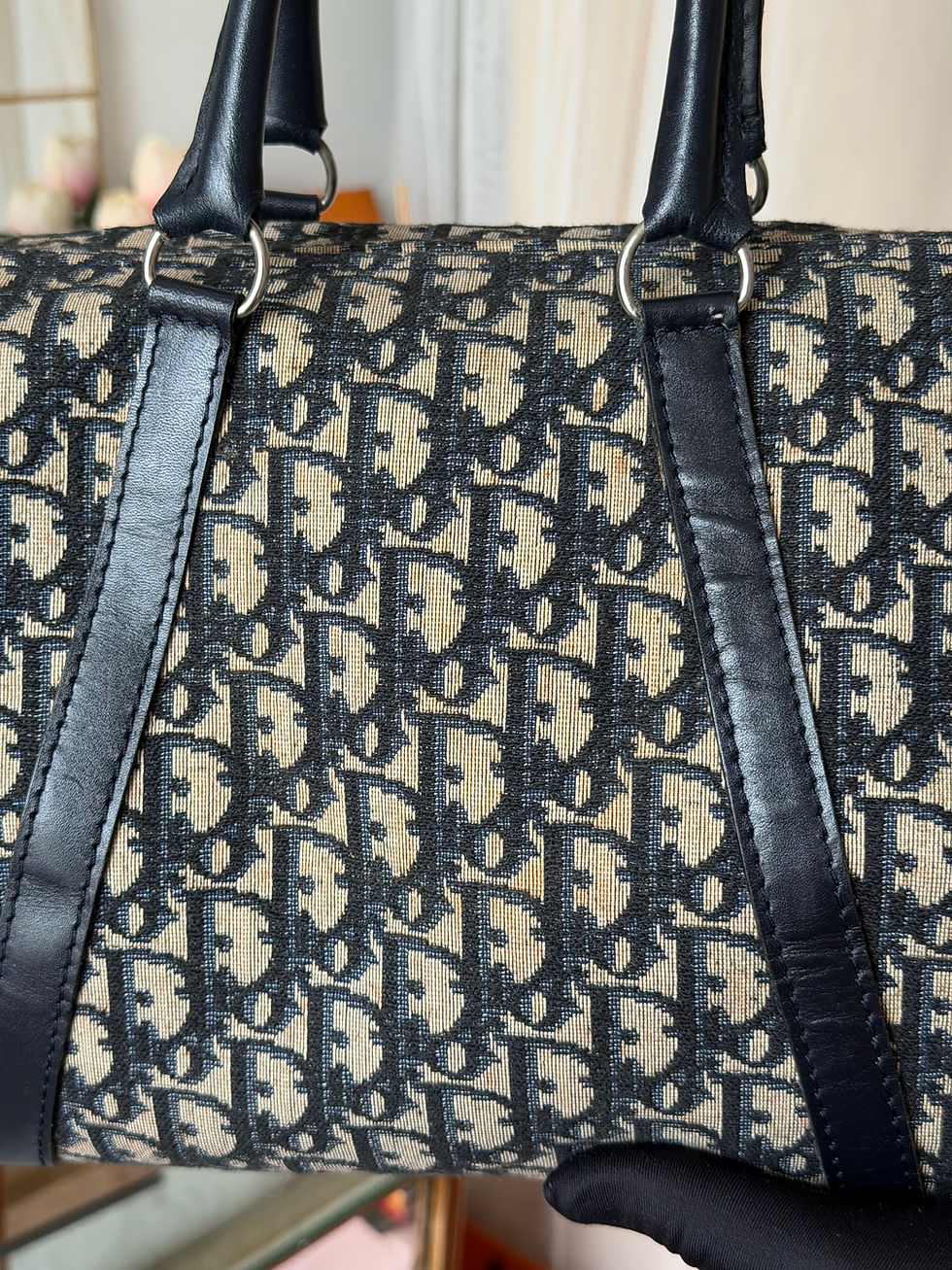 Miniature : Sac Christian Dior Boston vintage – monogram Dior Oblique