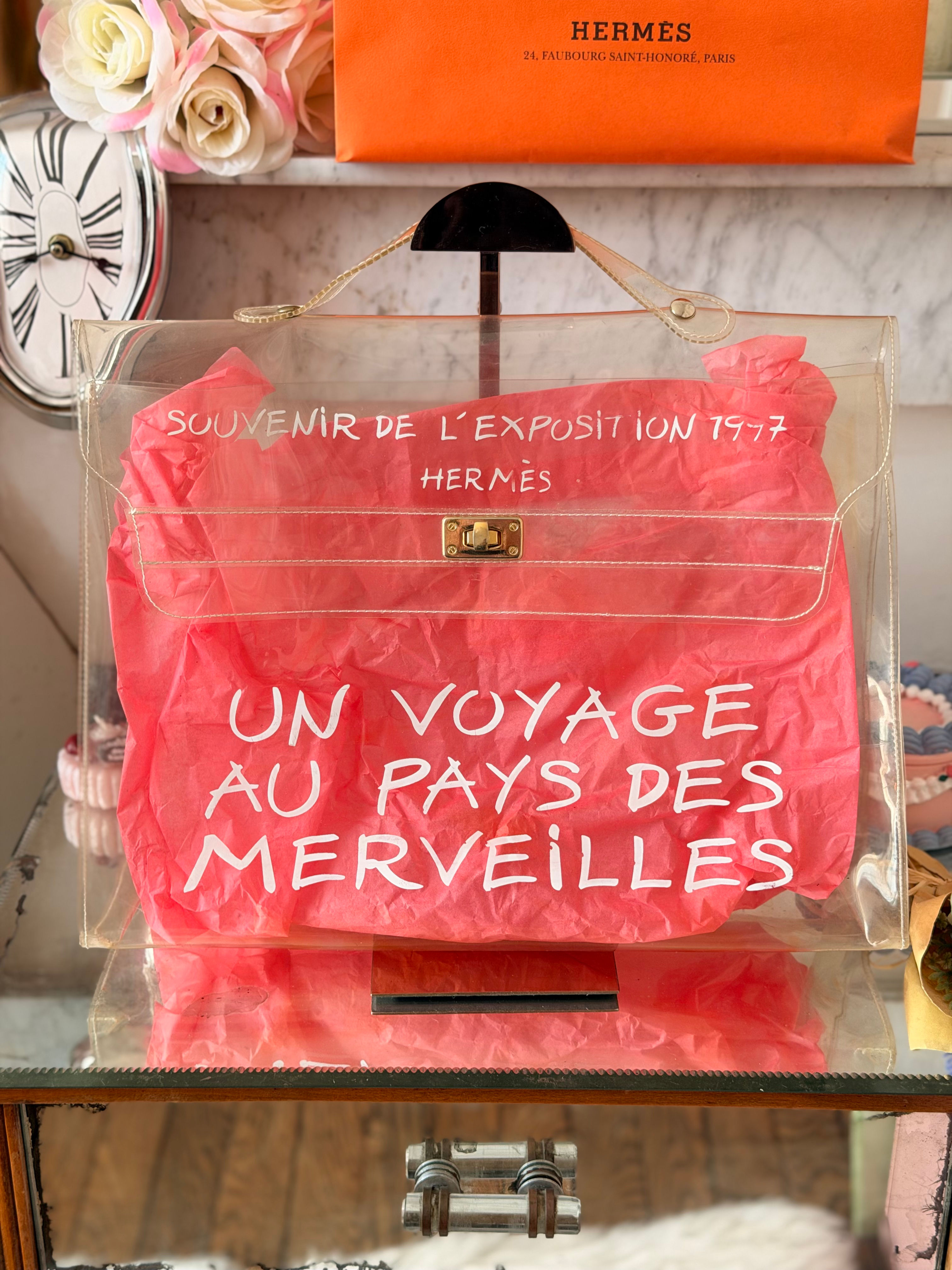 Hermès Kelly en vinyle transparent – Édition 1997 🇯🇵