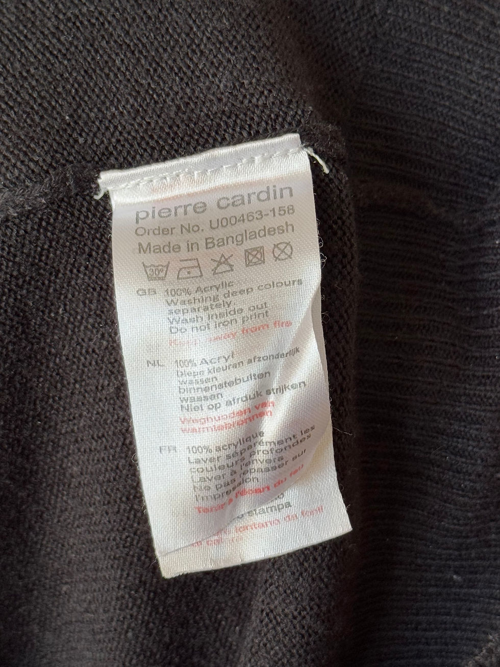 Miniature : Pull pierre Cardin noir en bon état taille xl 