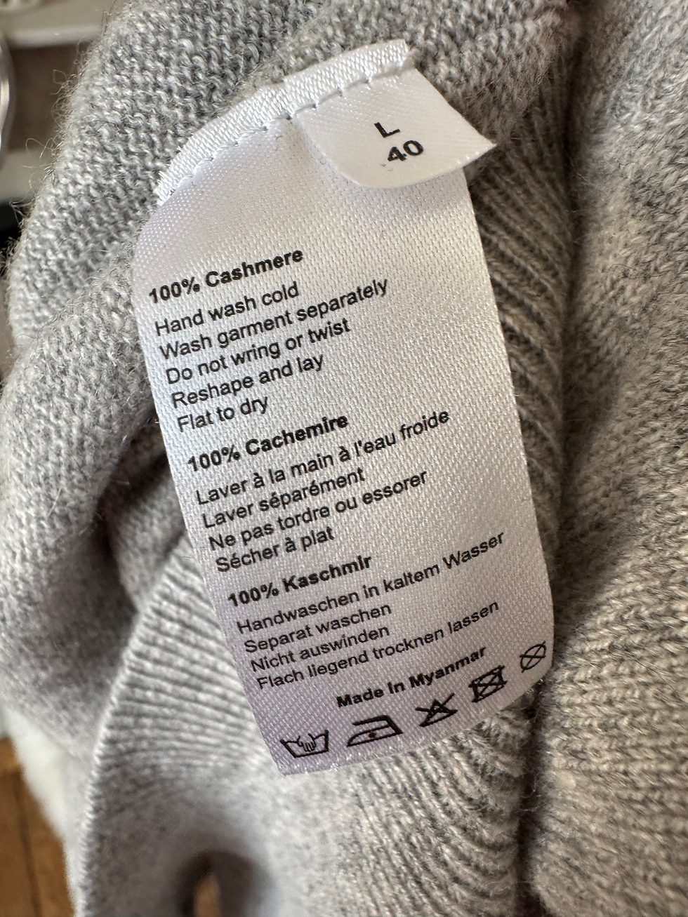Miniature : Pull 100% cachemire gris taille 40 / l en très bon état 
