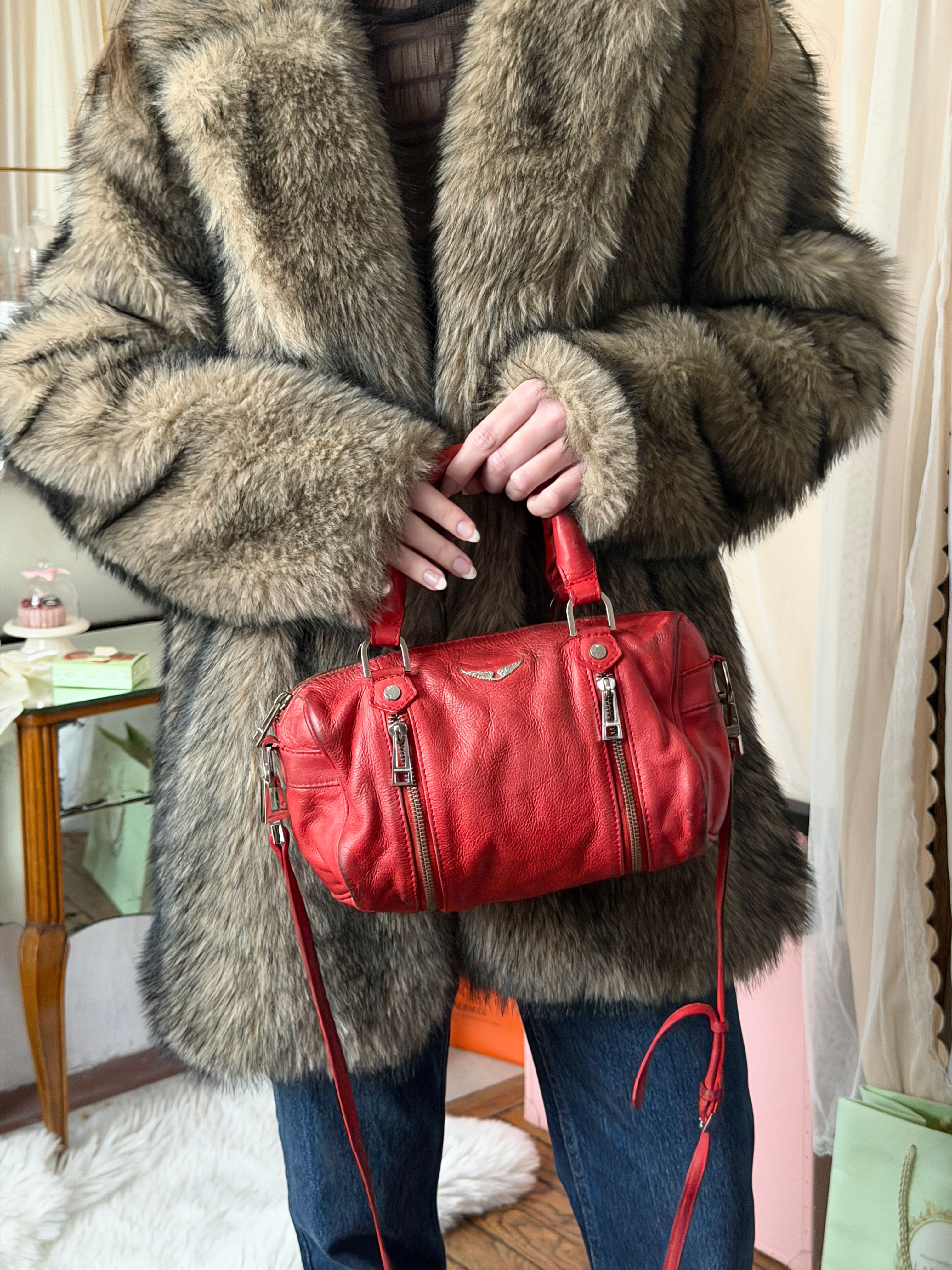 Sac zadig et voltaire rouge bordeaux
