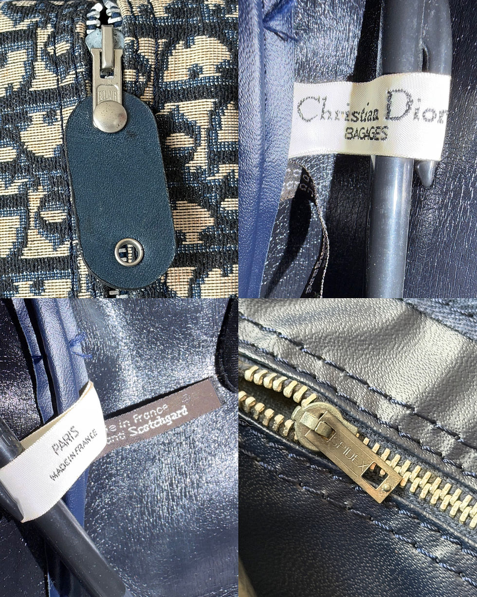 Miniature : Sac Christian Dior Boston vintage – monogram Dior Oblique