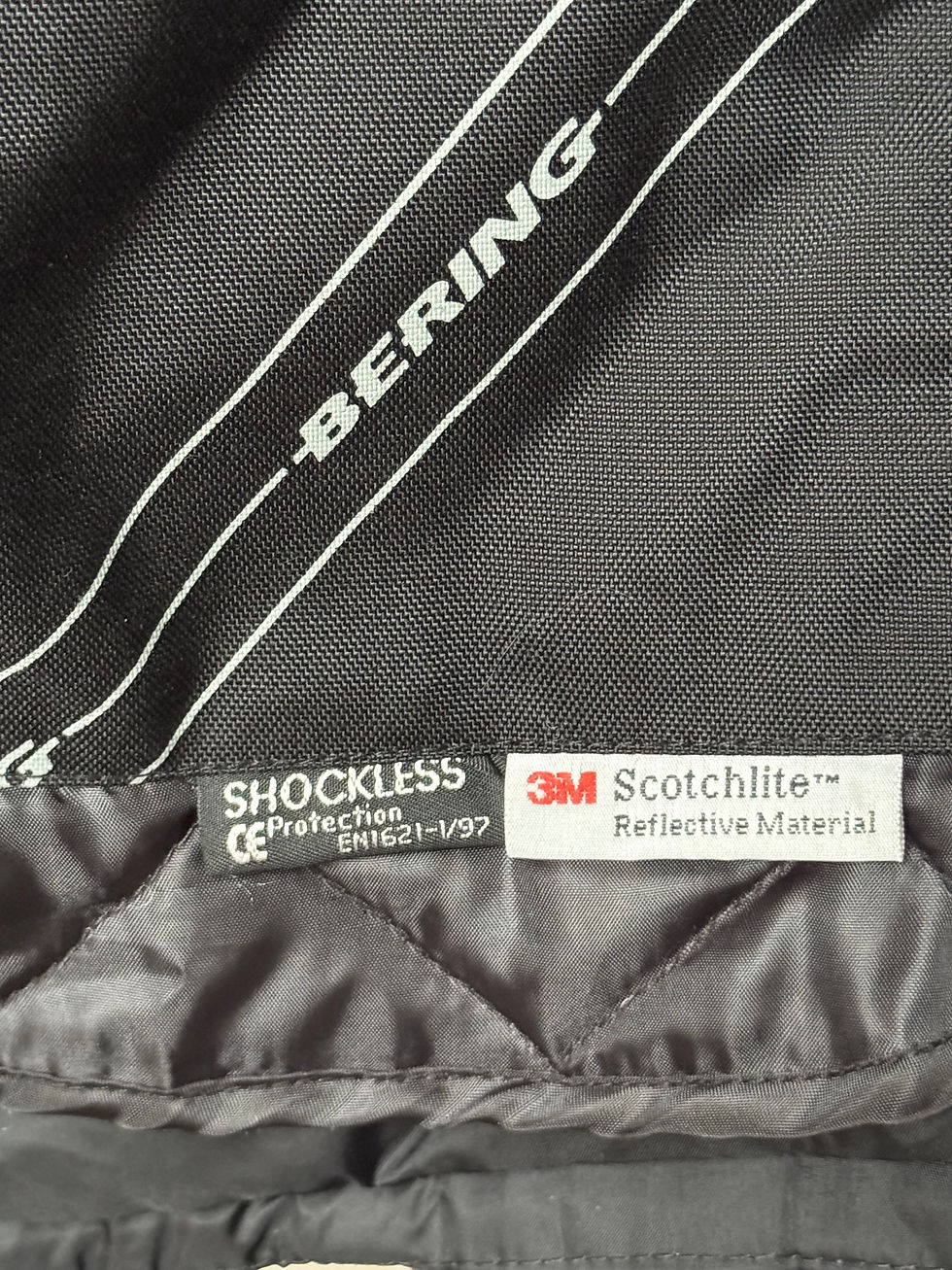 Miniature : Manteau de moto Bering noir et gris taille m en très bon état avec protection au