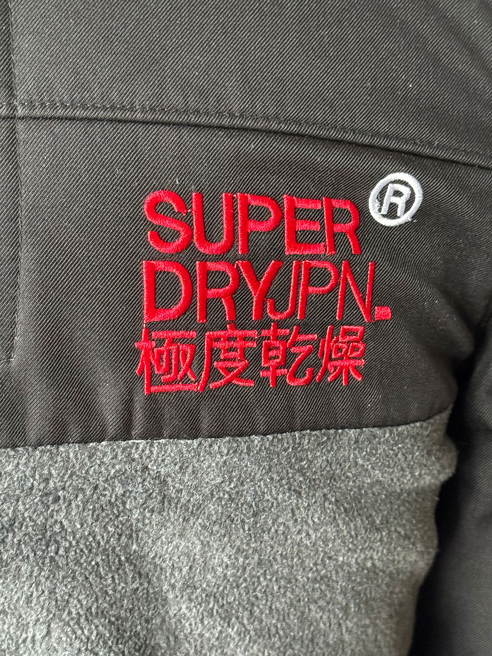 Miniature : Veste polaire superdry taille xl gris et noir en très bon état