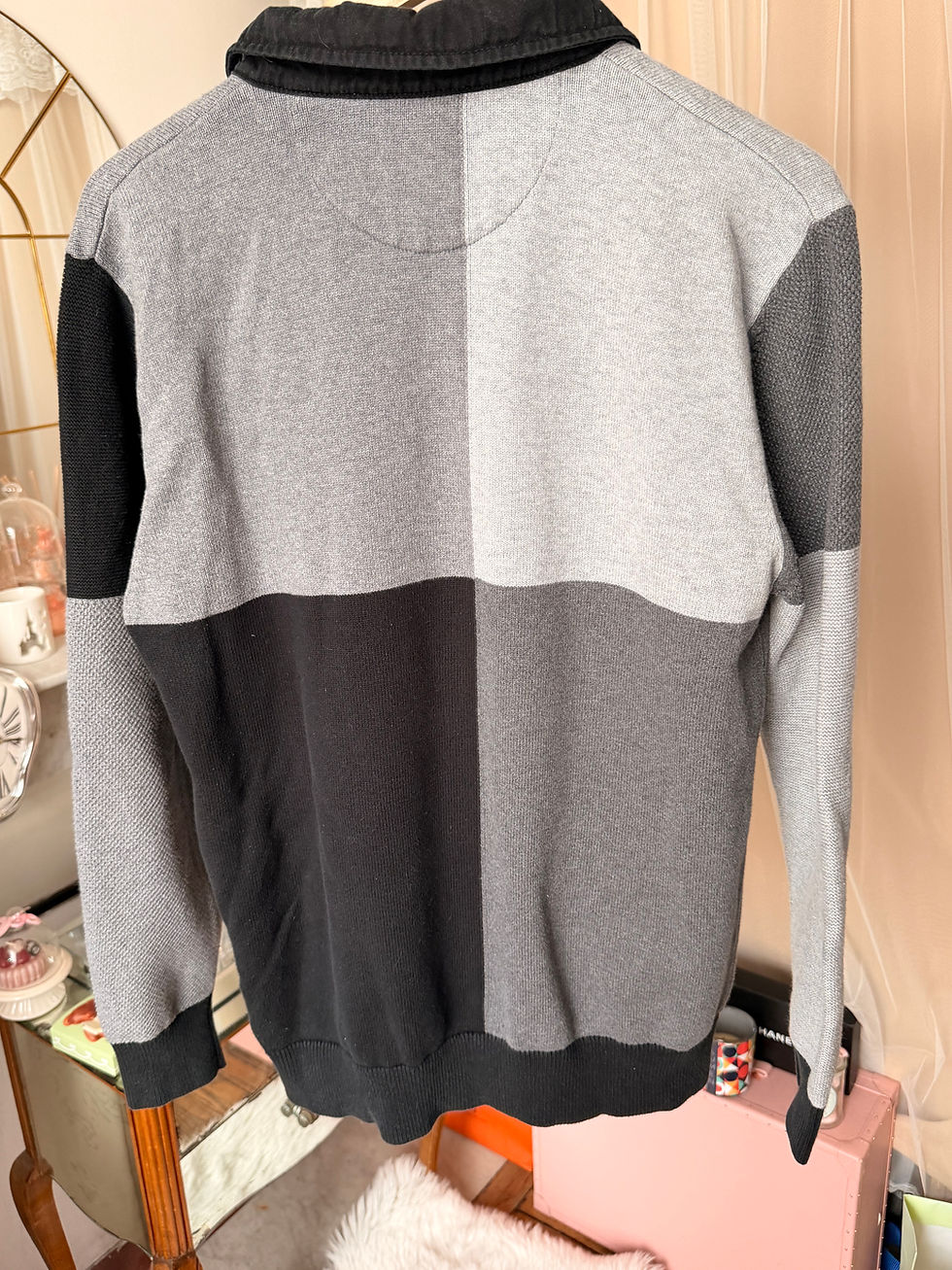 Miniature : Sweat  longues manches eden Park taille L gris et noir en très bon état 
