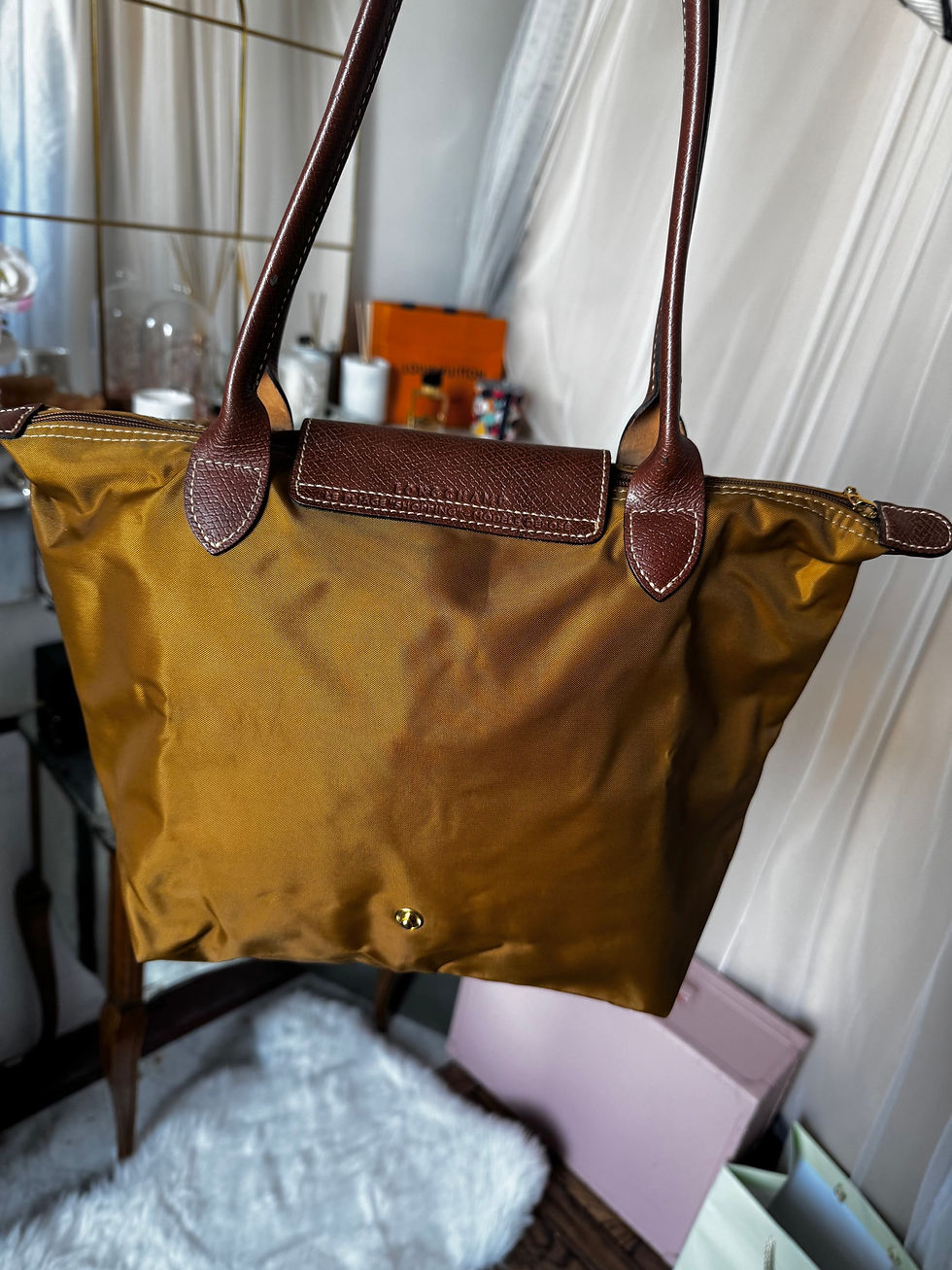 Miniature : Sac à main longchamp shopping bag taille m en très bon état couleur chamois 