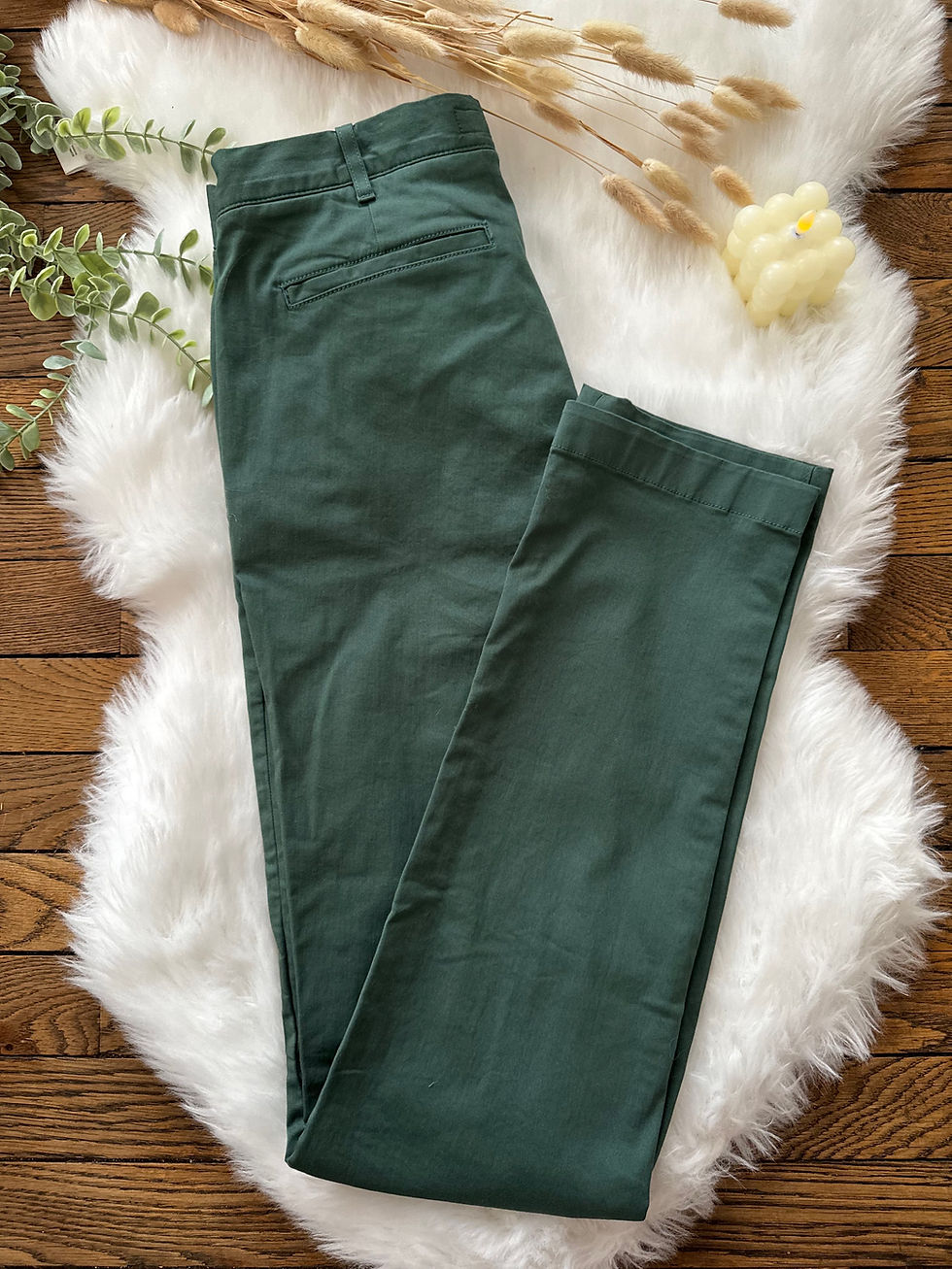 Miniature : Chinos Lacoste, F40 vert kaki neuf, sans étiquette
