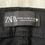 Miniature : Jeans Zara neuf avec étiquette w38 noir taille 38cm longueur 95 cm 