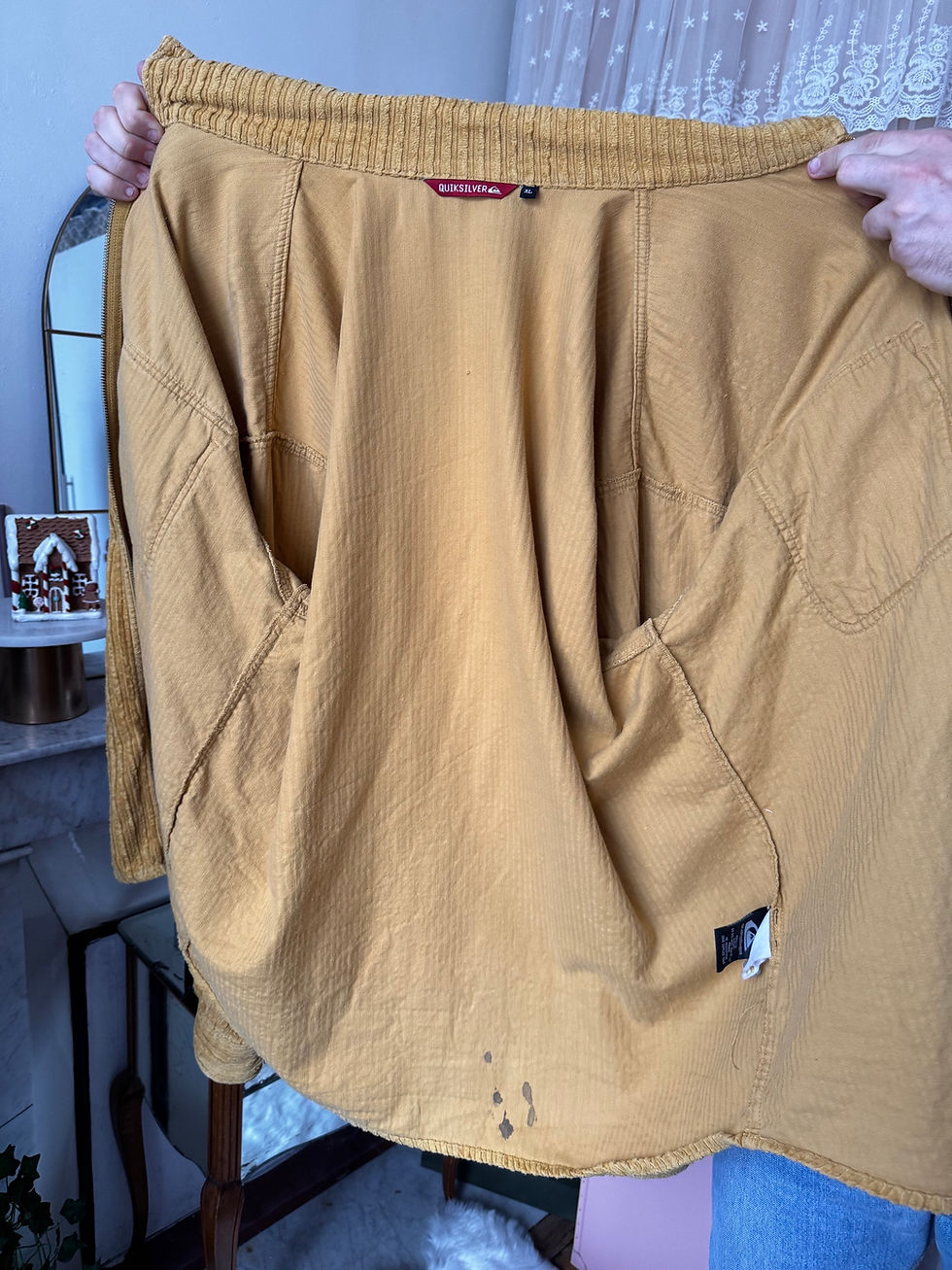 Miniature : Veste QuickSilver style velours marron clair en bon état taille xl 