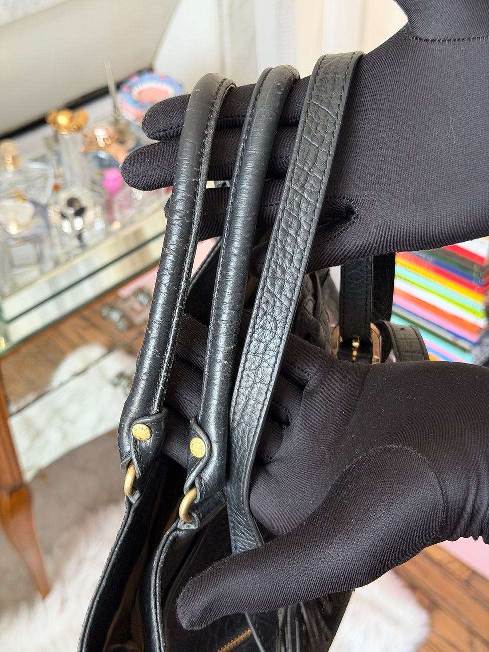 Miniature : Sac lancaster noir en très bon état extérieur