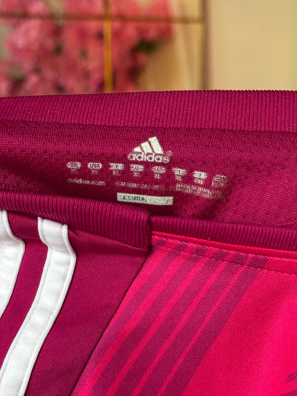 Miniature : Maillot adidas olympique lyonnais rose violet taille xl en bon état veolia 2011