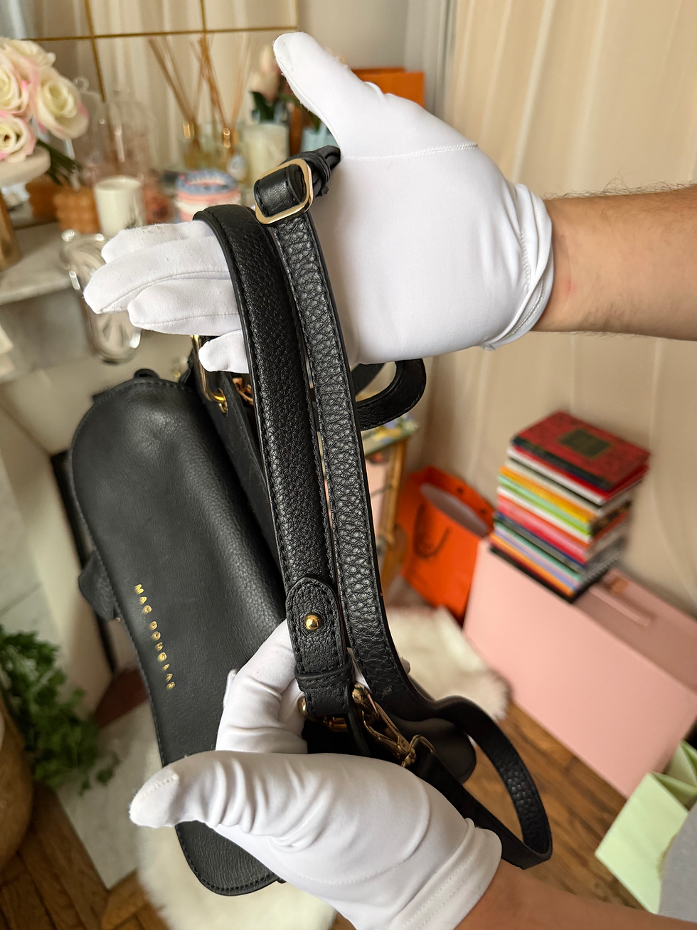Miniature : Sac à main Mac Douglas noir en très bon état hauteur 24 cm hauteur 3