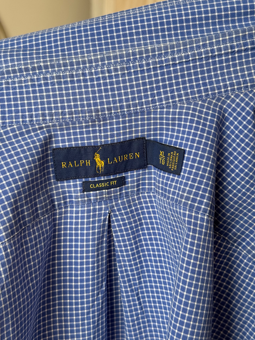 Miniature : chemise Ralph Lauren bleu à carreau en très bon etat 
