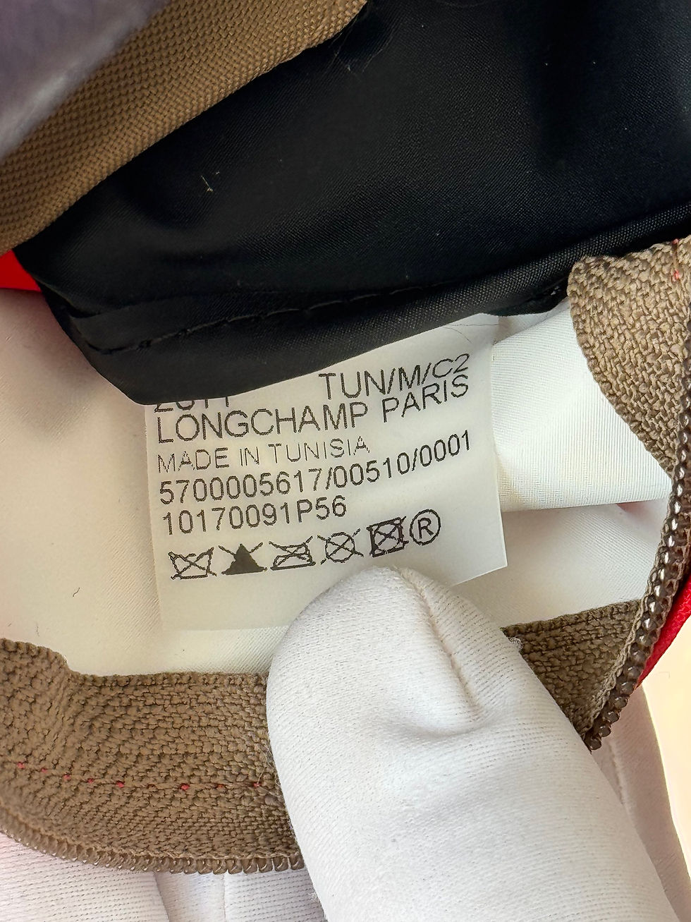 Miniature : Banane longchamp neuf sans étiquette bleu rouge et marron