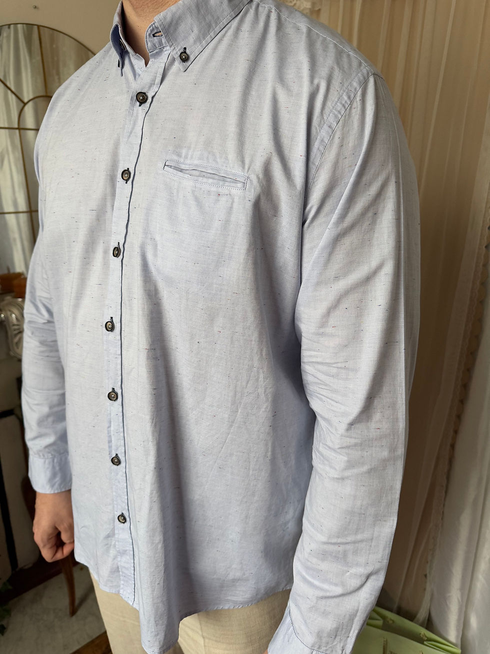 Miniature : Chemise bleu Bugatti en coton taille xxl en très bon état bleu
