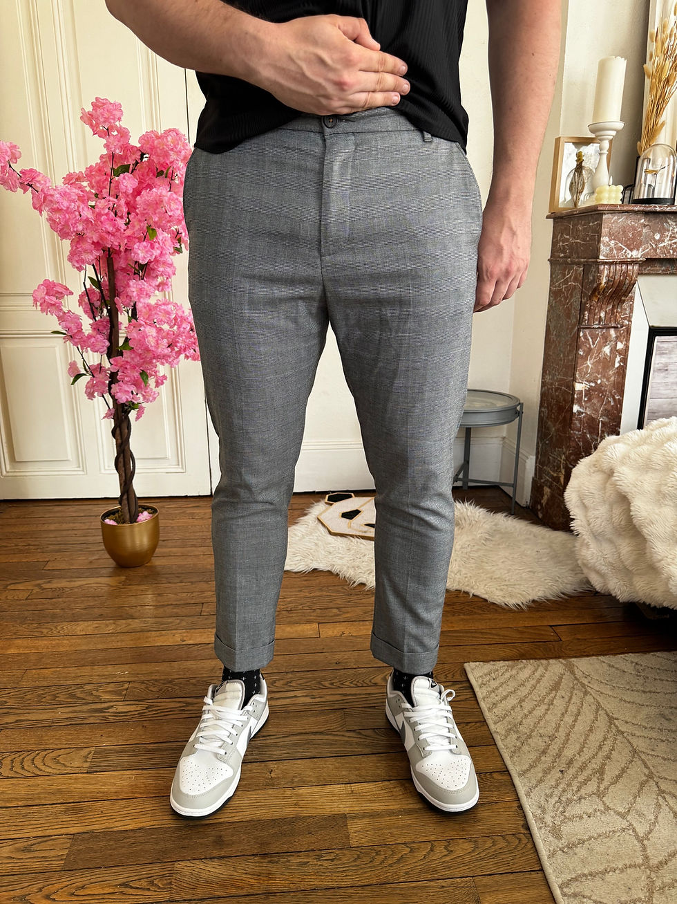Miniature : Pantalon ajusté Zara man taille 46 gris en très bon état taille 48 cm 
