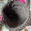 Miniature : Sac à main crochet en très bon état marron et rose avec porte clef maje