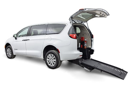 White Wheelchair Loading Van