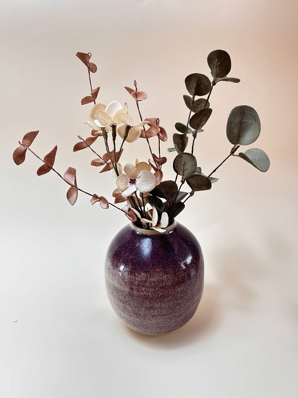 vaza ceramica lucrata manual -handmade rosie