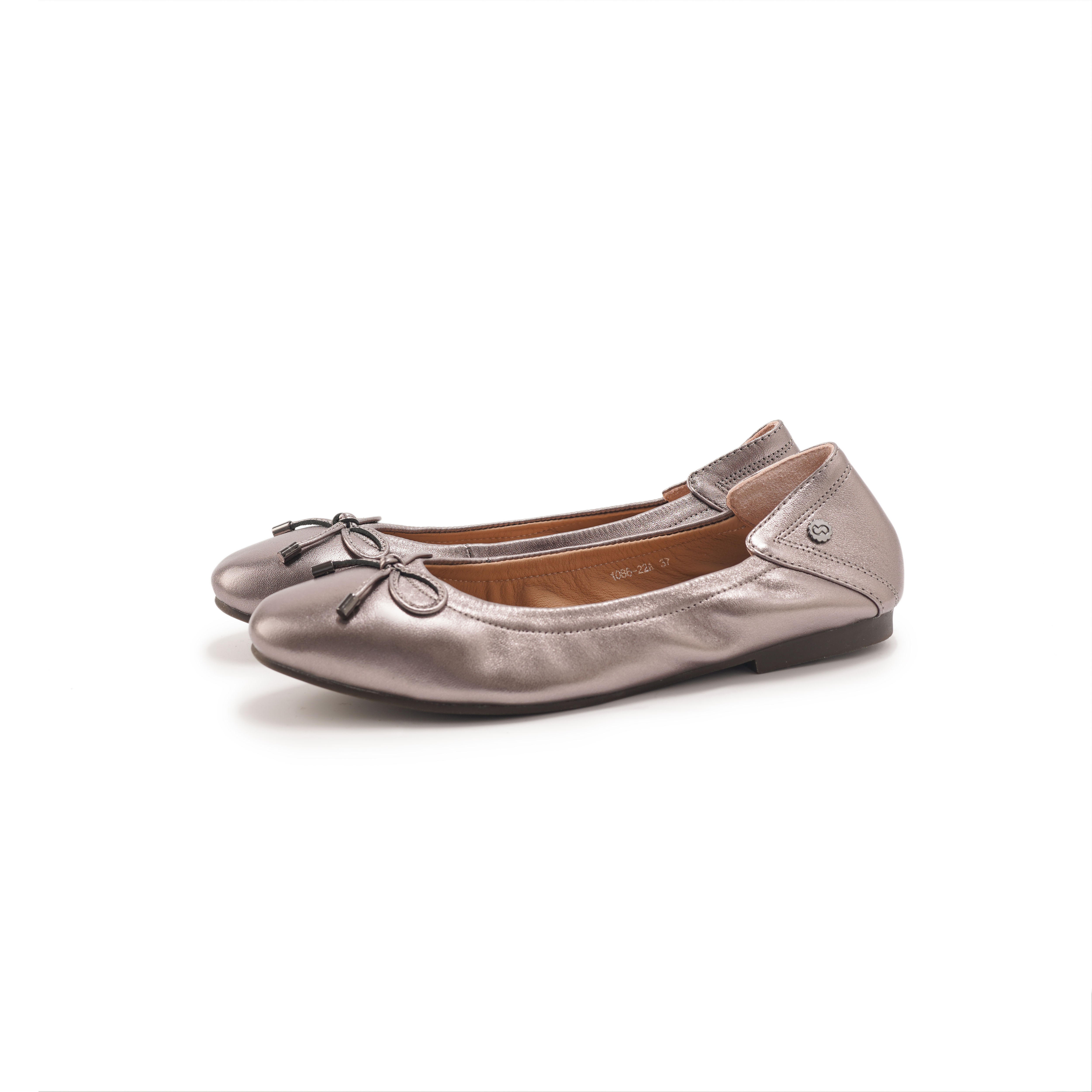 SQUEE Ballet Flats - Gun Metal