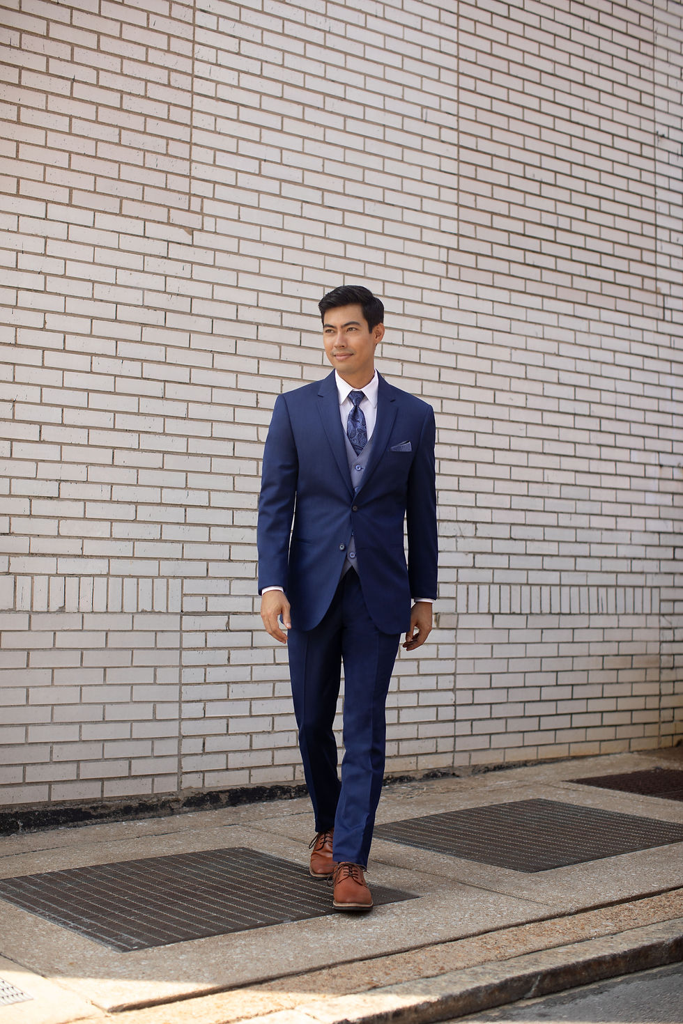 Thumbnail: Michael Kors Blue Performance Wedding Suit