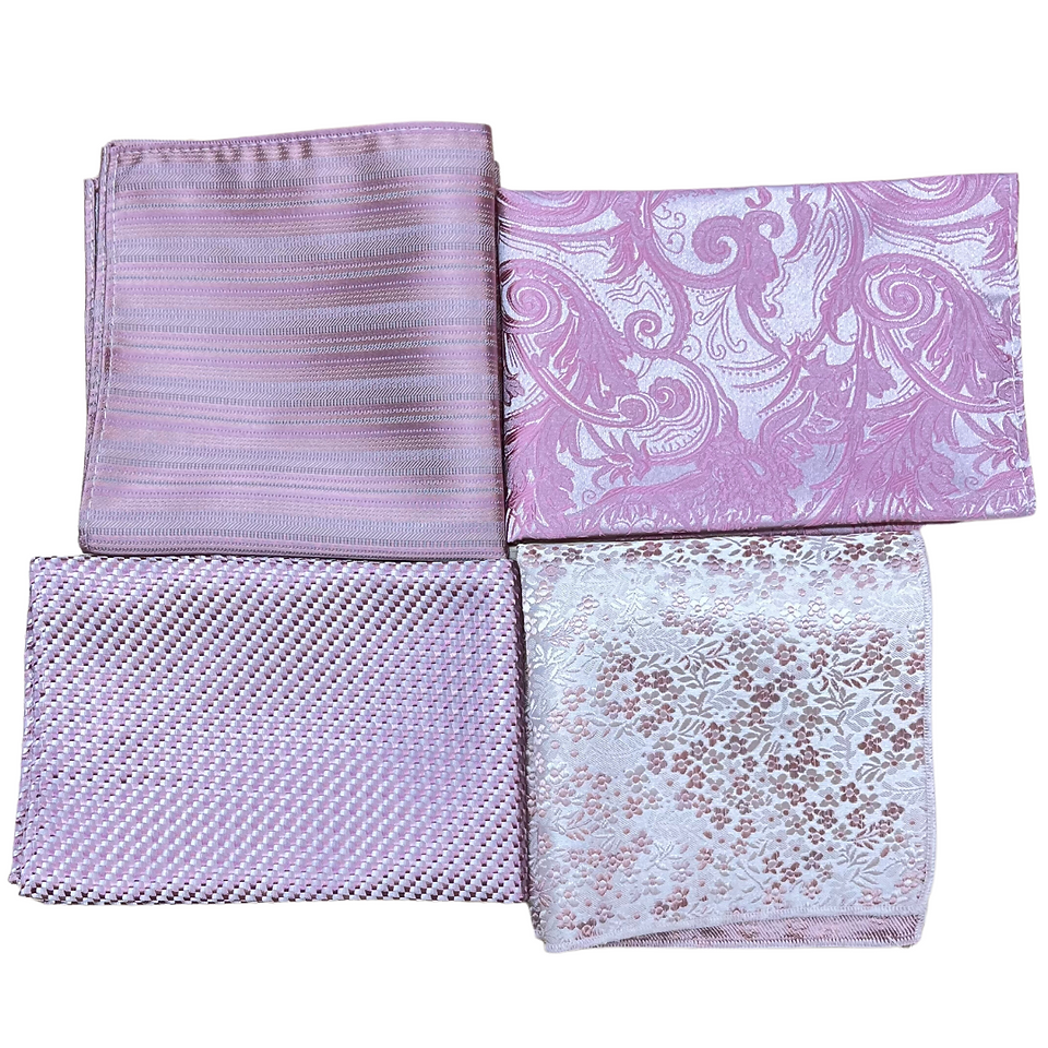 Rose gold pocket squares