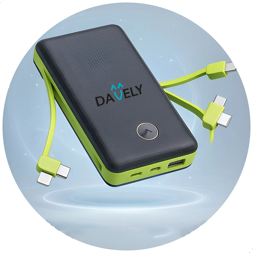 Power Bank 20000mah Carregador Portátil Turbo Rápido Universal Celular - Marca Davely